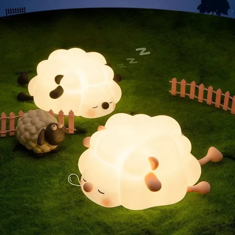 Sélection L’univers du coucher : Veilleuse en silicone souple - Animaux endormis