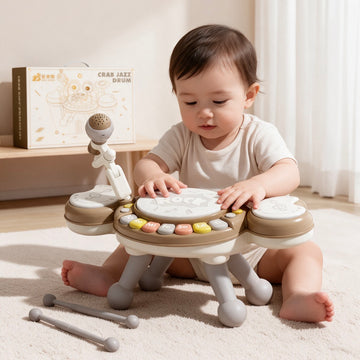 Piano d'éveil musical 4-en-1 avec clavier et micro karaoké pour enfant