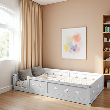 Lit Montessori étoiles et lune Superaly, 140 × 200 cm