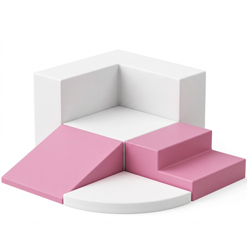 Modules d'escalade souples en mousse - Set pastel 4 pièces