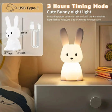 Changement d'intensité lumineuse par tapotement sur le lapin