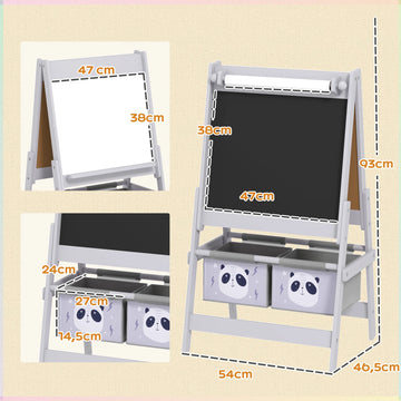 Tableau blanc magnétique effaçable à sec avec accessoires