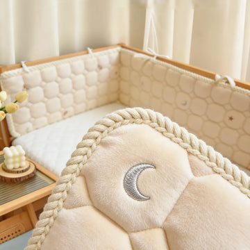 Coussins de protection de lit bébé assemblables en pur coton