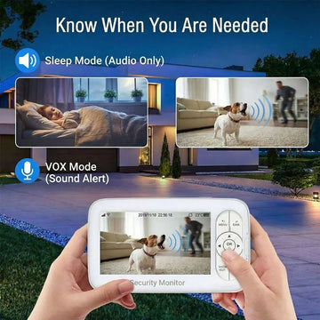 Kit complet babyphone vidéo 5 pouces avec support et chargeur