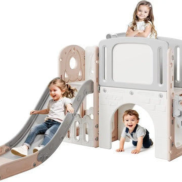 Centre d’activités avec toboggan 8-en-1