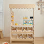 Meuble de rangement en bois pour maison de jeu et cuisine d'enfant