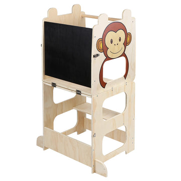 Tour d'apprentissage Montessori - Motif Singe
