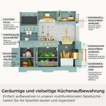 Cuisine en bois avec coin café et table