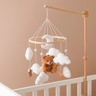 Mobile musical en bois et feutrine - Petit Ours & Nuages