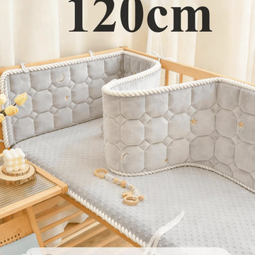Tour de lit en pur coton vue d'ensemble dans la chambre