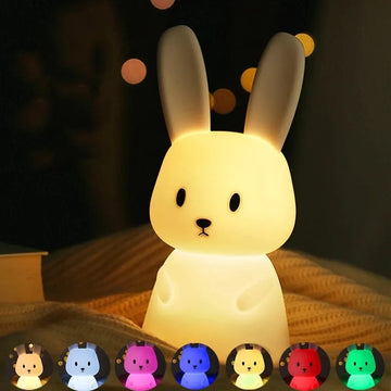 Veilleuse lapin en silicone doux Biloulou