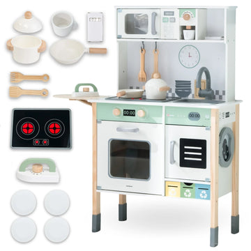 Accessoires de cuisine et ustensiles en bois pour jeu d'imitation
