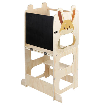 Tour d'apprentissage Montessori - Motif Lapin