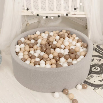 Balles pour piscine à balles, teintes moka 5,5 cm