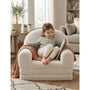 Canapé-lit enfant 2-en-1 en sherpa