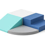 Modules d'escalade souples en mousse - Set pastel 4 pièces