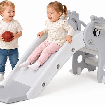 Toboggan pliable 3-en-1 avec panier de basket