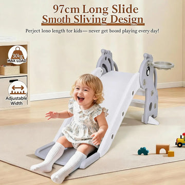 Toboggan pliable 3-en-1 avec panier de basket