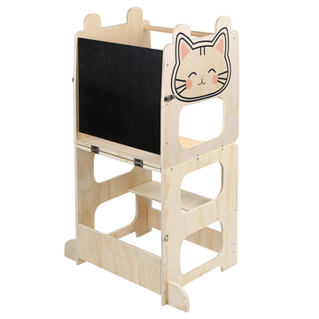 Tour d'apprentissage Montessori - Motif Chat