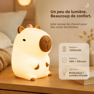 Éclairage LED doux blanc chaud propice à l'endormissement