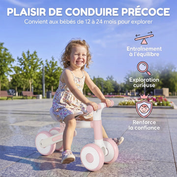 Guidon antidérapant confortable adapté aux jeunes enfants