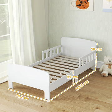 Cadre de lit robuste aux lignes contemporaines pour chambre d'enfant