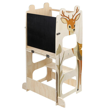 Tour d'apprentissage Montessori - Motif Cerf