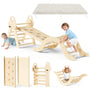 Triangle d'escalade et arche Montessori avec rampe réversible 7-en-1