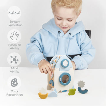 Puzzle d'association de formes pour stimuler la concentration