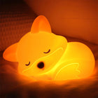 Veilleuse tactile renard en silicone souple